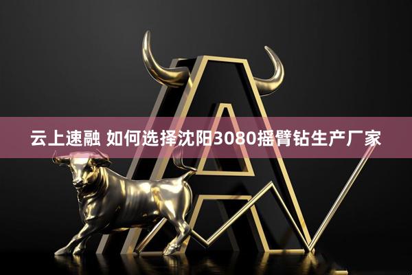 云上速融 如何选择沈阳3080摇臂钻生产厂家