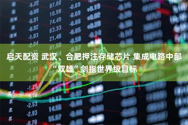 启天配资 武汉、合肥押注存储芯片 集成电路中部“双雄”剑指世界级目标