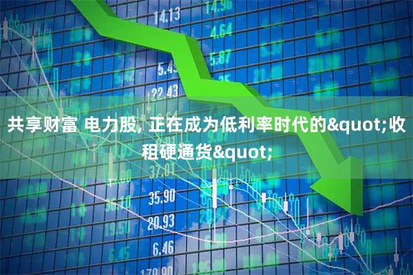 共享财富 电力股, 正在成为低利率时代的"收租硬通货"