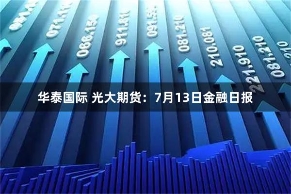 华泰国际 光大期货：7月13日金融日报